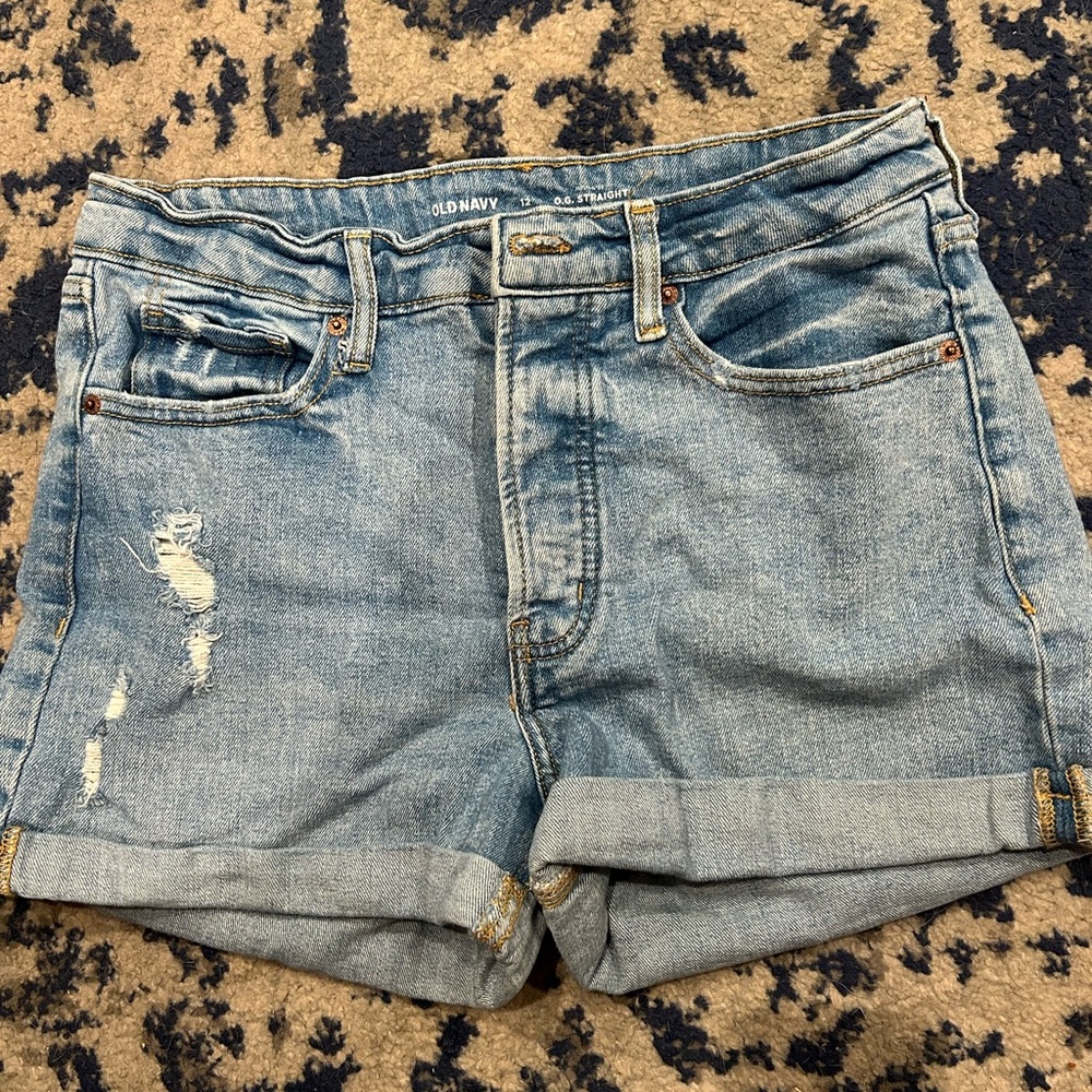 Old Navy Hi Rise OG Straight Jean Shorts